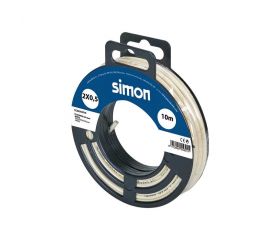 CABLE TELEFÓNICO H05VV-F 2x0,5MM² 10 METROS MARFIL Simon