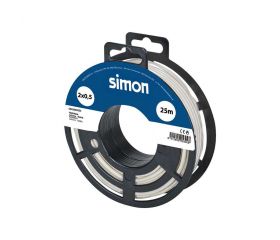 CABLE TELEFÓNICO H05VV-F 2x0,5MM² 25 METROS MARFIL Simon