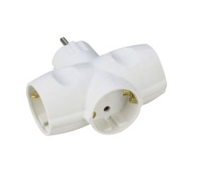 ADAPTADOR TRIPLE LATERAL 16A 250V BLANCO Simon