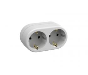 ADAPTADOR DOBLE FRONTAL 16A 250V BLANCO Simon