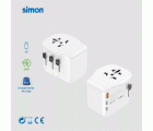 ADAPTADOR DE VIAJE UNIVERSAL 2 USB C + 1 USB A 20W SIMON