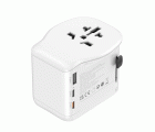 ADAPTADOR DE VIAJE UNIVERSAL 2 USB C + 1 USB A 65W SIMON