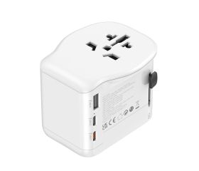 ADAPTADOR DE VIAJE UNIVERSAL 2 USB C + 1 USB A 65W SIMON