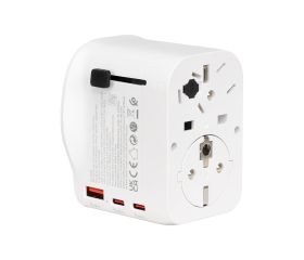 ADAPTADOR DE VIAJE UNIVERSAL 2 USB C + 1 USB A 65W SIMON