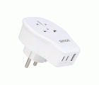ADAPTADOR DE VIAJE UNIVERSAL PARA EUROPA USB A + 2 USB C 20W SIMON