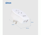 ADAPTADOR DE VIAJE UNIVERSAL PARA US USB A + 2 USB C 20W SIMON
