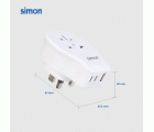 ADAPTADOR DE VIAJE UNIVERSAL PARA REINO UNIDO USB A + 2 USB C 20W SIMON