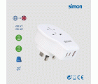 ADAPTADOR DE VIAJE UNIVERSAL PARA REINO UNIDO USB A + 2 USB C 20W SIMON