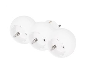 ADAPTADOR TRIPLE FRONTAL 16A 250V BLANCO SIMON