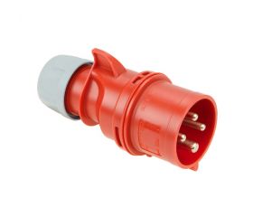 CLAVIJA INDUSTRIAL 3P+T 32A 400V ROJA IP44 Simon Brico