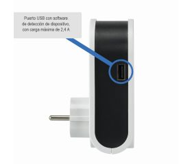 ADAPTADOR 3 CONECTORES USB + 1 USB A + 1 TOMA 16A 250V SIMON
