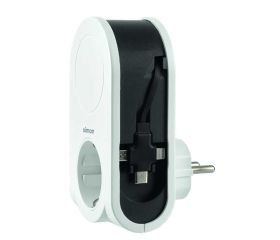 ADAPTADOR 3 CONECTORES USB + 1 USB A + 1 TOMA 16A 250V SIMON