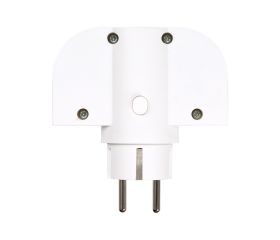 ADAPTADOR GIRATORIO 180 GRADOS PLUG III 2 TOMAS 16A 250V
