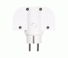 ADAPTADOR GIRATORIO 180 GRADOS PLUG III 1 TOMA + USB A + USB C 30W