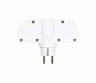 ADAPTADOR GIRATORIO 180 GRADOS PLUG III 2 TOMAS + USB A + USB C 30W