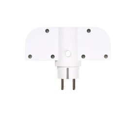ADAPTADOR GIRATORIO 180 GRADOS PLUG III 2 TOMAS + USB A + USB C 30W