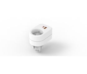 ADAPTADOR COMBI USB A + C TOMA FRANCESA SIMON