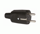 CLAVIJA DE GOMA 16A 230V NEGRA Simon Brico