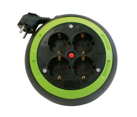 EXTENSIBLE DOMÉSTICO STYLE 4M H05VV-F 3G1.5MM² 4 TOMAS 16A 250V~ PISTACHO SIMON