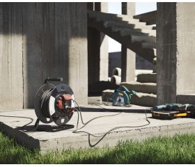 EXTENSIBLE PROFESIONAL 20M IP55 H05RR-F 3G1.5MM² 3 TOMAS 16A 250V~ NEGRO/ROJO SIMON