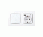 ENCHUFE SCHUKO CON USB A+C BLANCO SIMON 10