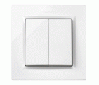 DOBLE CONMUTADOR BLANCO SIMON 10