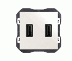Cargador USB doble 3,1A con smartcharge tipo A blanco Simon 270