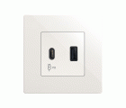 Cargador USB doble A+C 30W Power Delivery blanco Simon 270