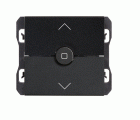 Interruptor para persianas 230V~ con 3 posiciones: subida, bajada y paro negro mate Simon 270