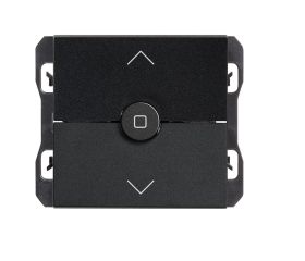Interruptor para persianas 230V~ con 3 posiciones: subida, bajada y paro negro mate Simon 270