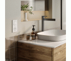 Base de enchufe schuko clean modular 16A 250 V~ con sistema de embornamiento a tornillo negro mate Simon 270