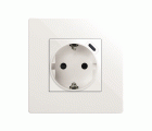 Base schuko 16 A 250V~ con cargador USB C 10,5W blanco Simon 270