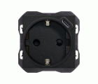 Base schuko 16 A 250V~ con cargador USB C 10,5W negro mate Simon 270
