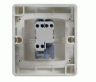 Pulsador monobloc IP55 10AX 250V~ con sistema de embornamiento rápido blanco Simon Aqua