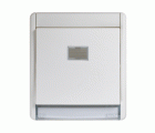 Conmutador componible IP55 10AX con sistema de embornamiento rápido blanco Simon Aqua
