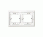 Marco para cajas de empotrar de 2 elementos horizontal blanco Simon Aqua