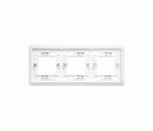 Marco para cajas de empotrar de 3 elementos horizontal blanco Simon Aqua