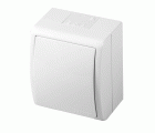 Conmutador IP54 250 V 10 AX con conexión a tornillo blanco Simon Aquarius