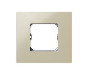 Marco compacto para 1 elemento marfil con bastidor Simon 27 Play