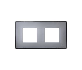 Funda intercambiable para marco 2 elementos gris translúcido Simon 27 Play