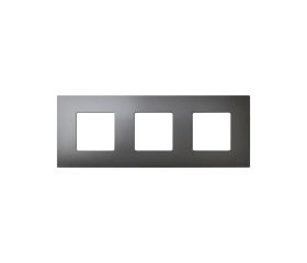 Funda intercambiable para marco 3 elementos titanium Simon 27 Play