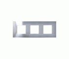Funda intercambiable para marco 3 elementos inox Simon 27 Play