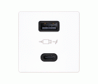 Cargador USB doble A+C 30W Power Delivery blanco Simon 27