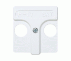 Placa para tomas inductivas de R-TV+SAT blanco Simon 27 Play