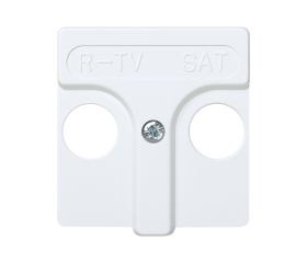Placa para tomas inductivas de R-TV+SAT blanco Simon 27 Play