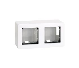 Caja de superficie para 2 elementos blanco Simon 27