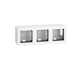 Caja de superficie para 3 elementos blanco Simon 27