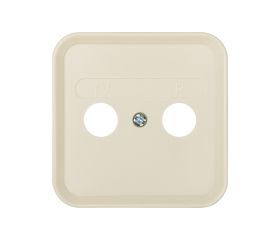Placa para tomas inductivas de R-TV marfil Simon 31