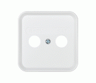 Placa para tomas inductivas de R-TV+SAT blanco Simon 31