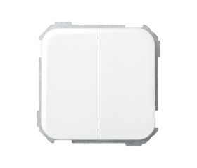 Grupo de 2 interruptores 10 AX 250V~ con sistema de embornamiento rápido blanco Simon 31
